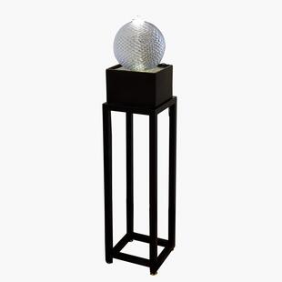 点道创意客厅流水CAP摆件水电视柜旁面桌面装饰桌风水轮边景喷泉