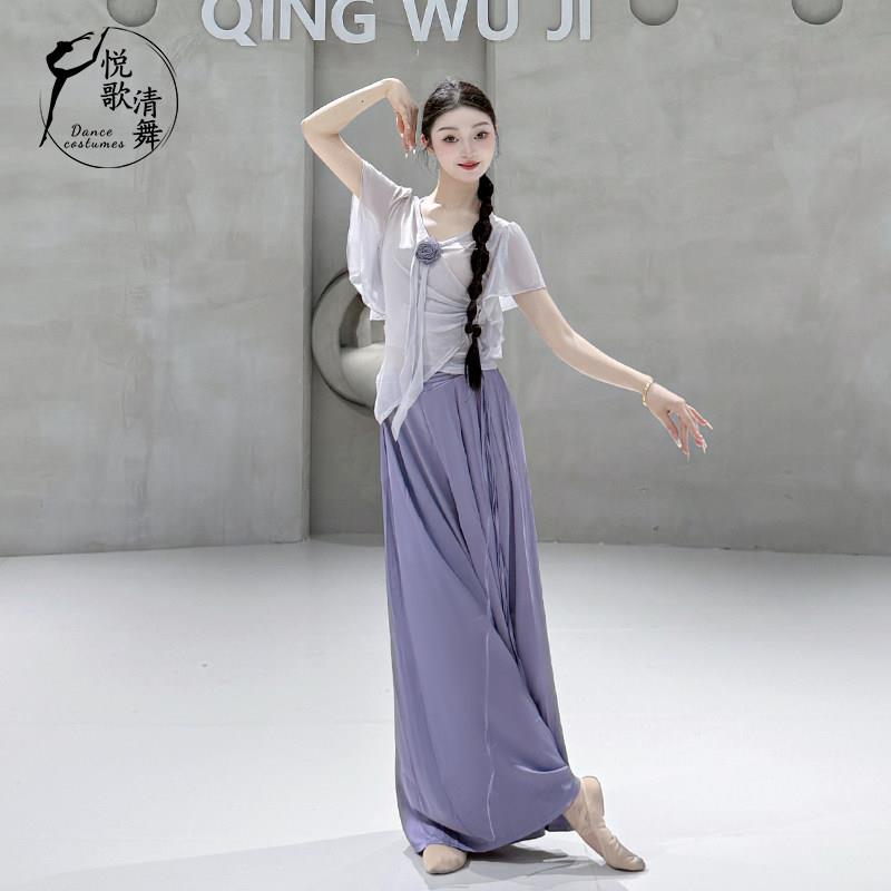 古衣典舞纱衣夏季中国舞练出服功服飘逸演网纱芭蕾舞蹈上女款新款