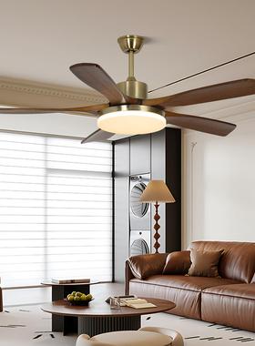 宸居实木款扇灯2025新中古风吊扇ZAR吊灯具餐风厅客厅卧室中式电