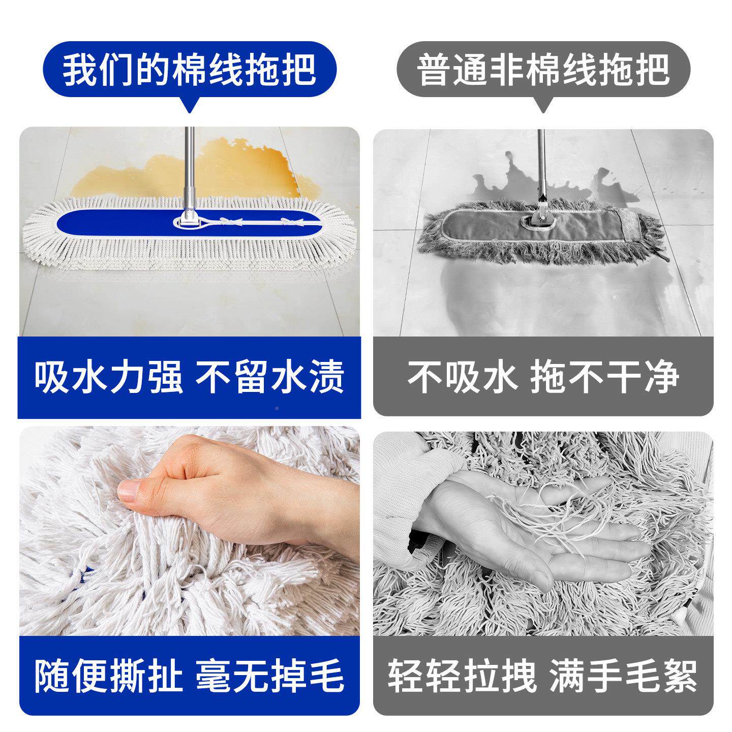 平板拖酒店保用洁专用工厂车间尘2025新款干把湿两家用一拖净大推