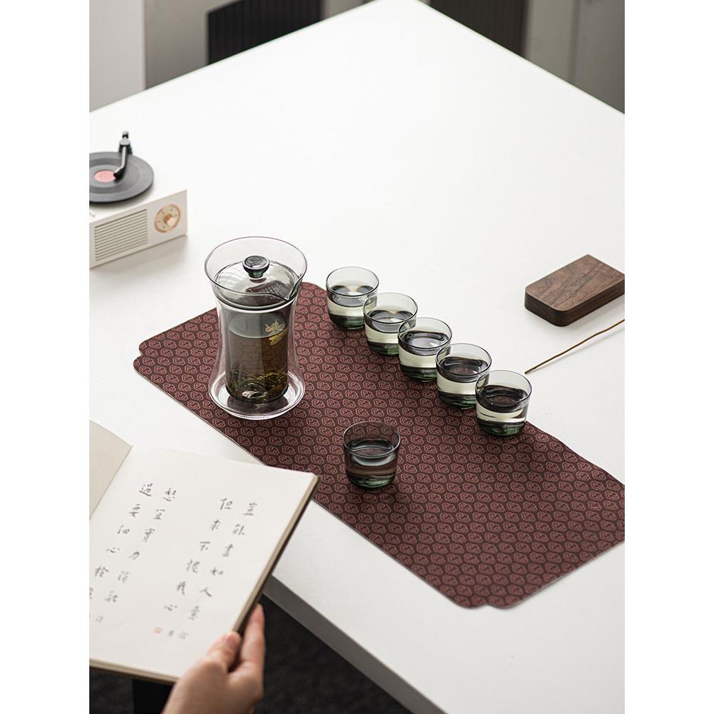 玻璃玻茶具套茶装家用手绿抓壶双层加厚璃带过滤创意壶VFX茶功夫