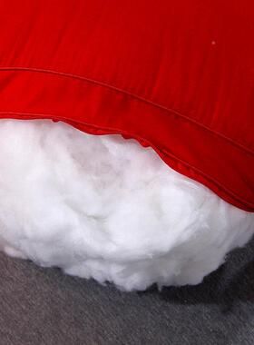 红色结用枕婚LOL20220头枕芯一对装全棉家用嫁送红礼48袋x74cm单