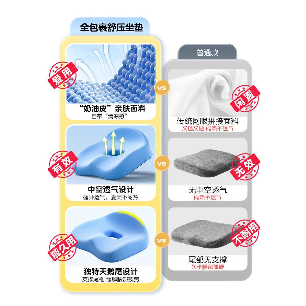 学猫教太子小生坐垫夏季用加厚屁垫座垫室专儿童椅凳子增高垫透气