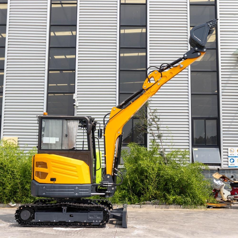 源头工厂小型履带式挖掘机动臂侧摆伸缩挖机果园农田地下室作业