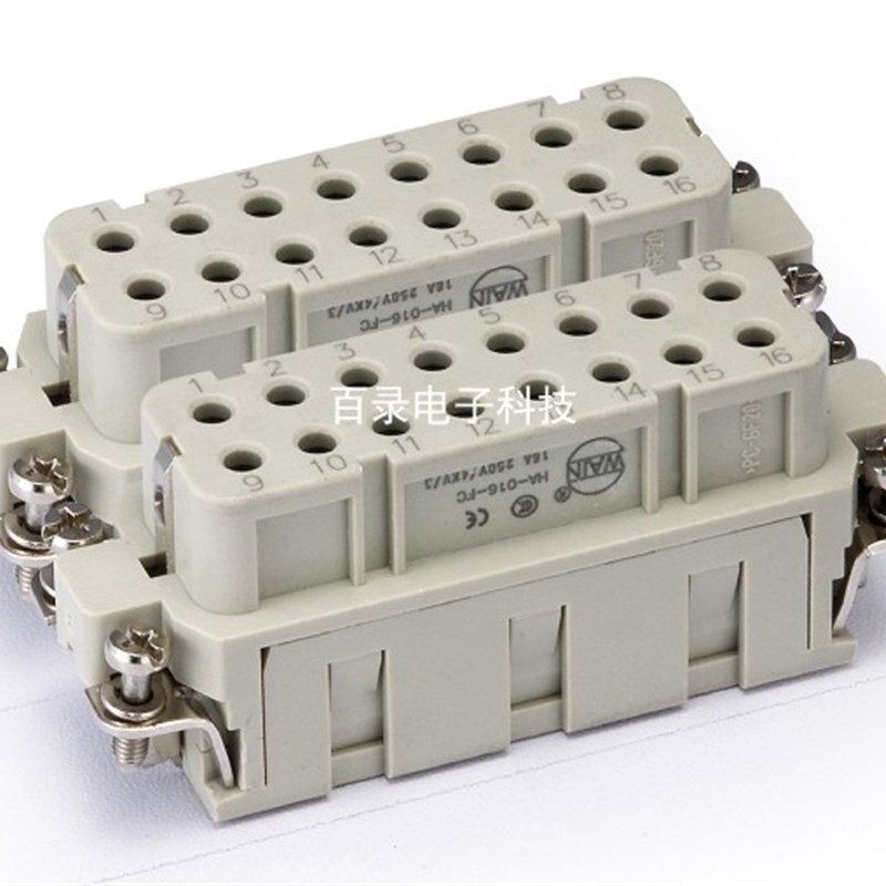 WAIN唯恩重载连接器 HA-032-FC 32针32芯矩形航空插头WEVEL泰科