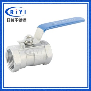 水暖阀直通内牙丝扣阀门1PC 1片式 304不锈钢一片式 内螺纹球阀