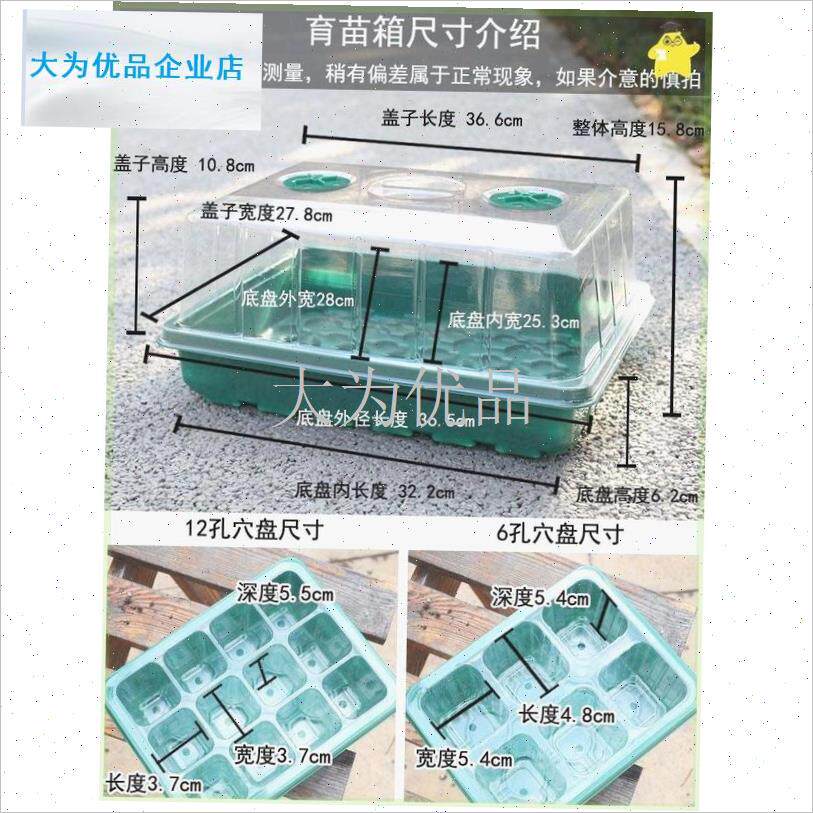 养罩育苗花盆育苗盒育苗托盘培育苗盆多肉扦P插专用盆种菜闷养箱.