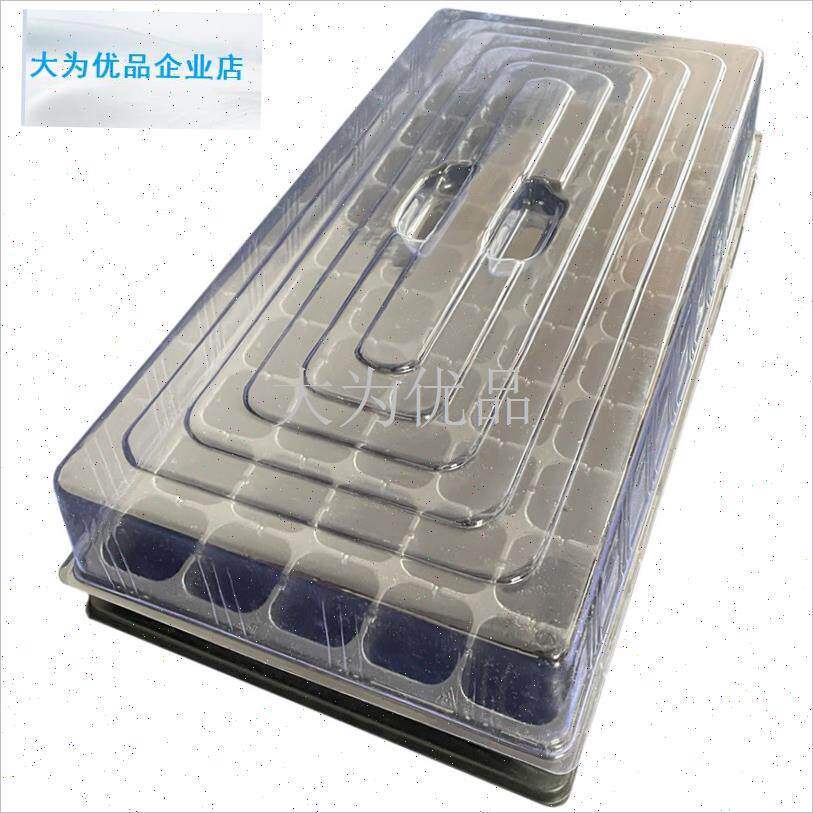 苗盘带盖a子穴盘浸盆托 托盘无土栽培蔬菜多肉叶插接水盘育苗盒.