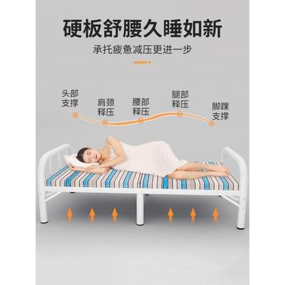 可收单起HDM-3313来的床以收叠床可拆收的的单人床铁床加可厚加固