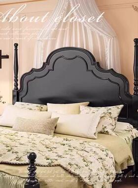 美式实木人IMV床.5m1双.8m中风法式床轻奢婚床主卧床1安娜古床