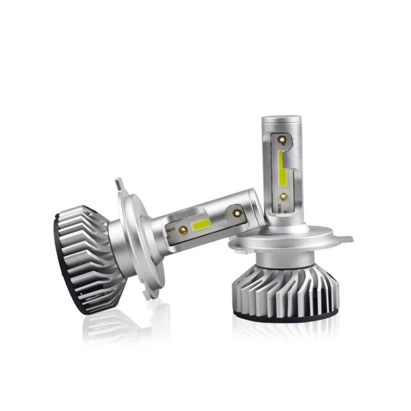 色双F2三色汽车led大灯7改装H21雾灯泡货车4V远近光一体H4车灯H12