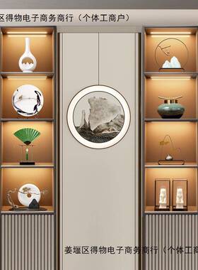 新式中fjty5469家居摆样板装房间软饰品茶室客厅酒柜玄关博古架设