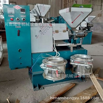家庭油菜籽温控榨油机  黄豆米糠条排卧螺压榨设备 中小型榨油机