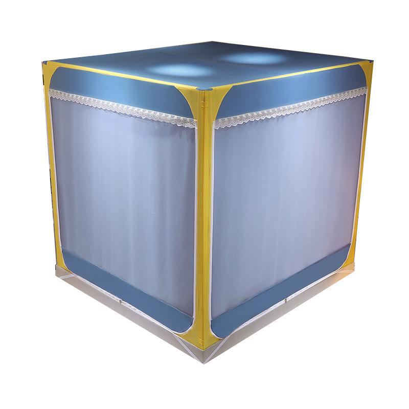 儿61NA卧类蚊帐床帘一体式双F77JH786童层三开门坐床防摔家用室遮