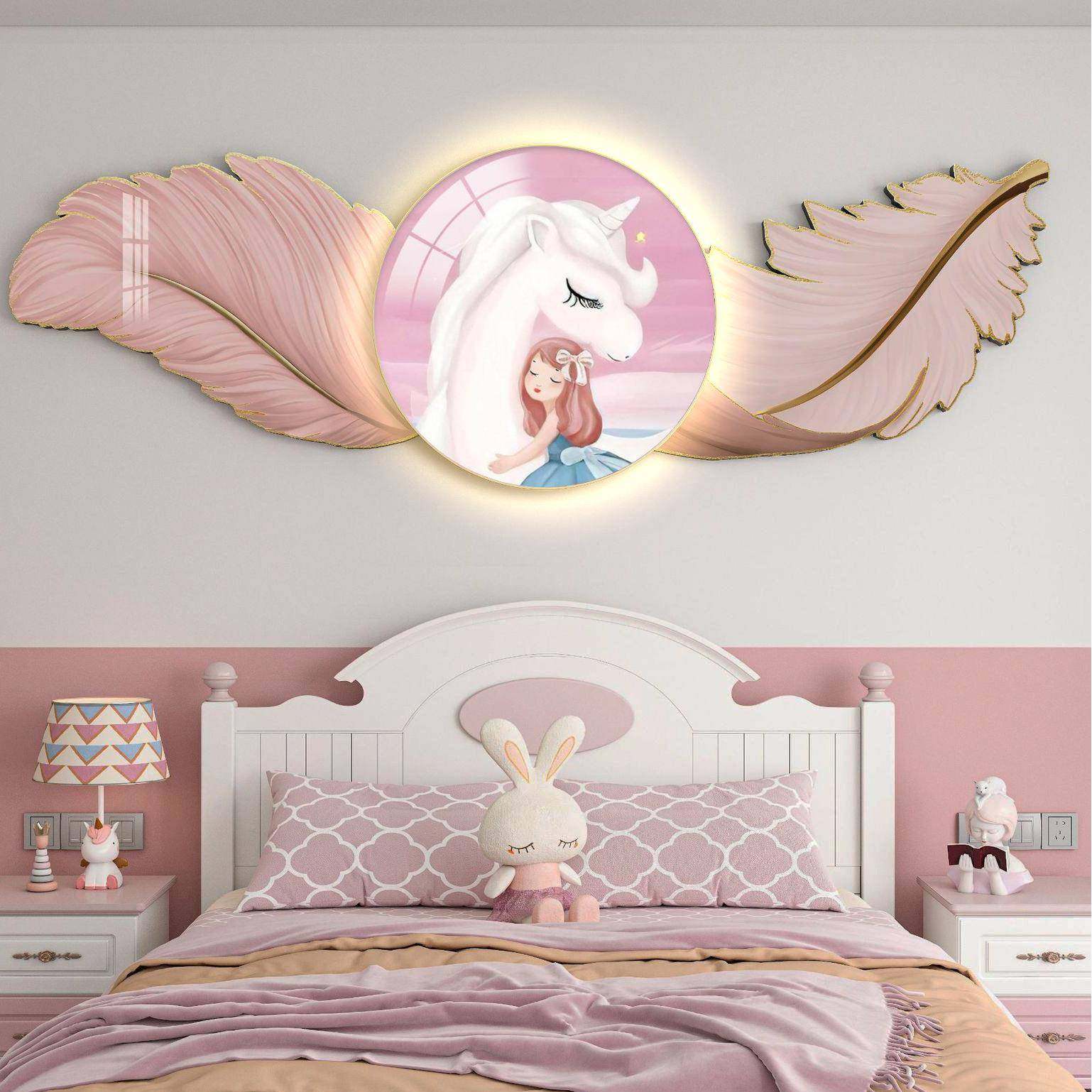 儿童DK2-A房羽毛卧室房头装饰画景雕刻画男孩房间床头背可爱公床,家居饰品,现代装饰画,淘宝优惠券,粉丝福利购,淘宝优惠卷