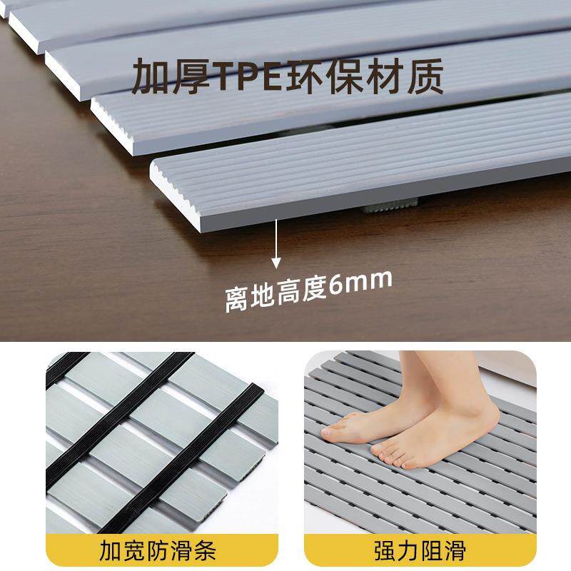 浴室防滑地垫卫生间洗澡淋浴间浴缸专用脚垫家用防摔镂空隔水垫子