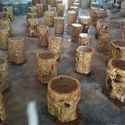5V枣木墩子原木树桩实木树墩根雕茶几凳子茶凳圆凳花架艺术奇石底