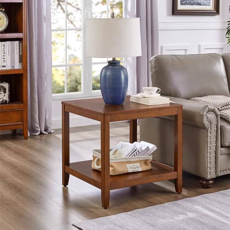 实木边几小茶几现代简约角几客厅沙发角柜美式边柜迷你家用小方桌