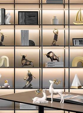 新中式装件F96M79M6饰摆客厅饰家居品酒柜电视现柜代轻奢工艺品办