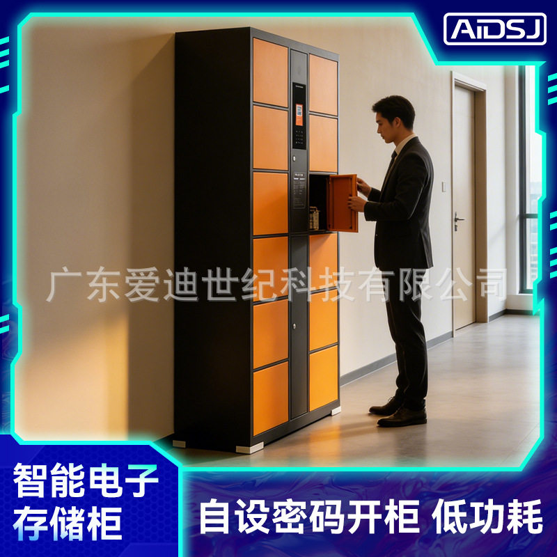 12门超市电子存包柜自设密码识别工厂智能自助寄存柜储物柜存储柜