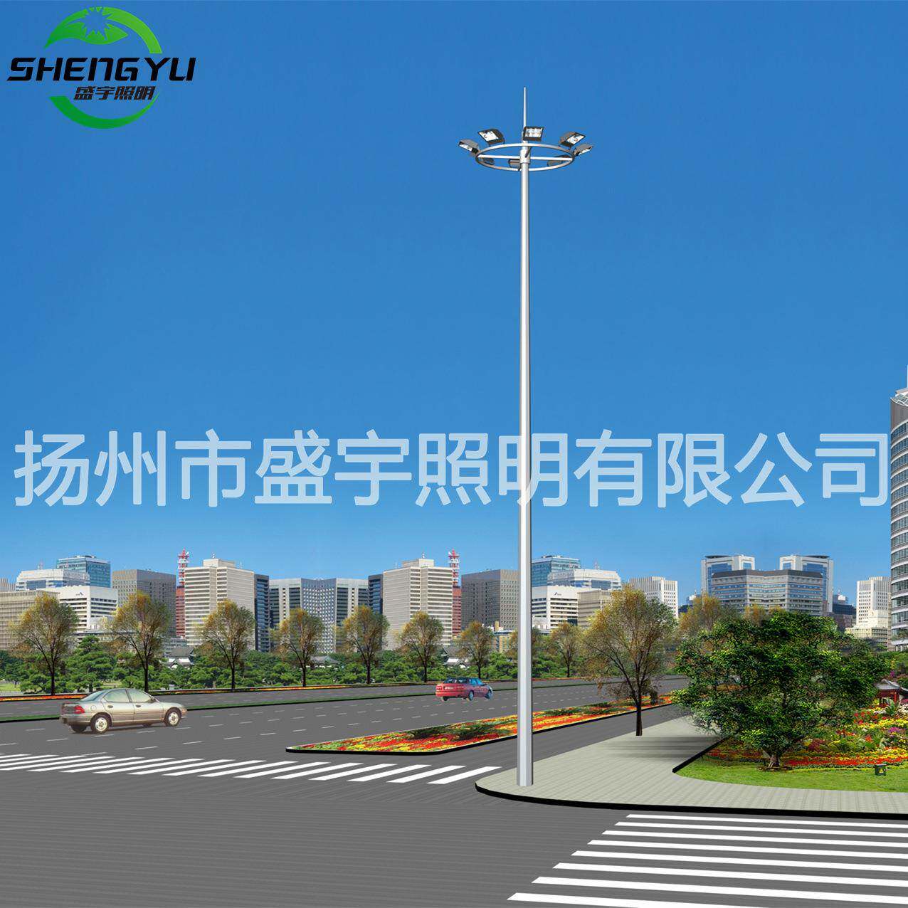 足球网球篮球场照明灯双头大功率圆形球场灯体育场灯户外高杆灯