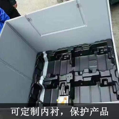 物流硅料塑料叠大围板型周转箱天地盖加厚防水箱蜂窝板WYZ围板折
