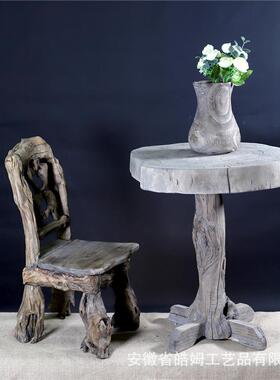 手工打造枯小板小桌子凳三角桌靠椅供桌名CF19145宿意装饰创家木