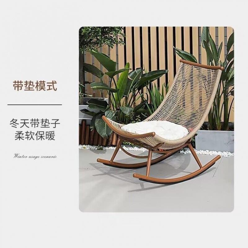 人藤摇椅躺大椅椅人摇摇客厅阳台懒家用休闲藤编老人逍遥TQL椅子