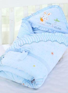 新生包被纯棉初生婴YTQ儿抱被春儿秋冬季加宝厚款毯襁褓被抱子宝