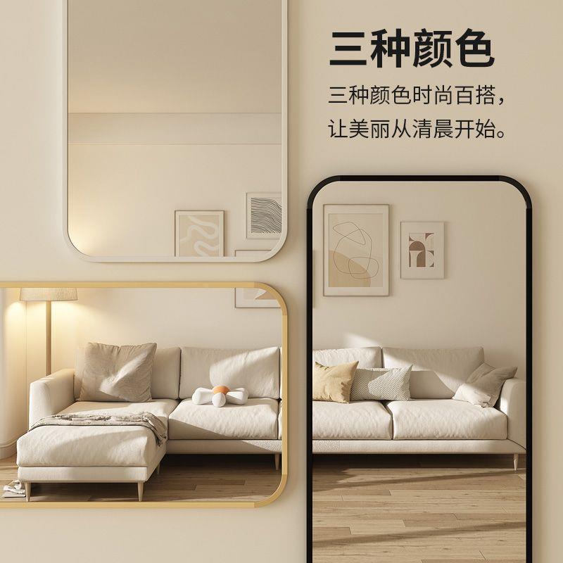 網(wǎng)全身鏡鏡臥室家用壁掛墻試EOT衣紅鏡女生穿衣鏡落地鏡家用立體