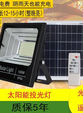 太阳能灯100家用w室内150W户防水超亮200外W农阳村太FFR能灯50w30