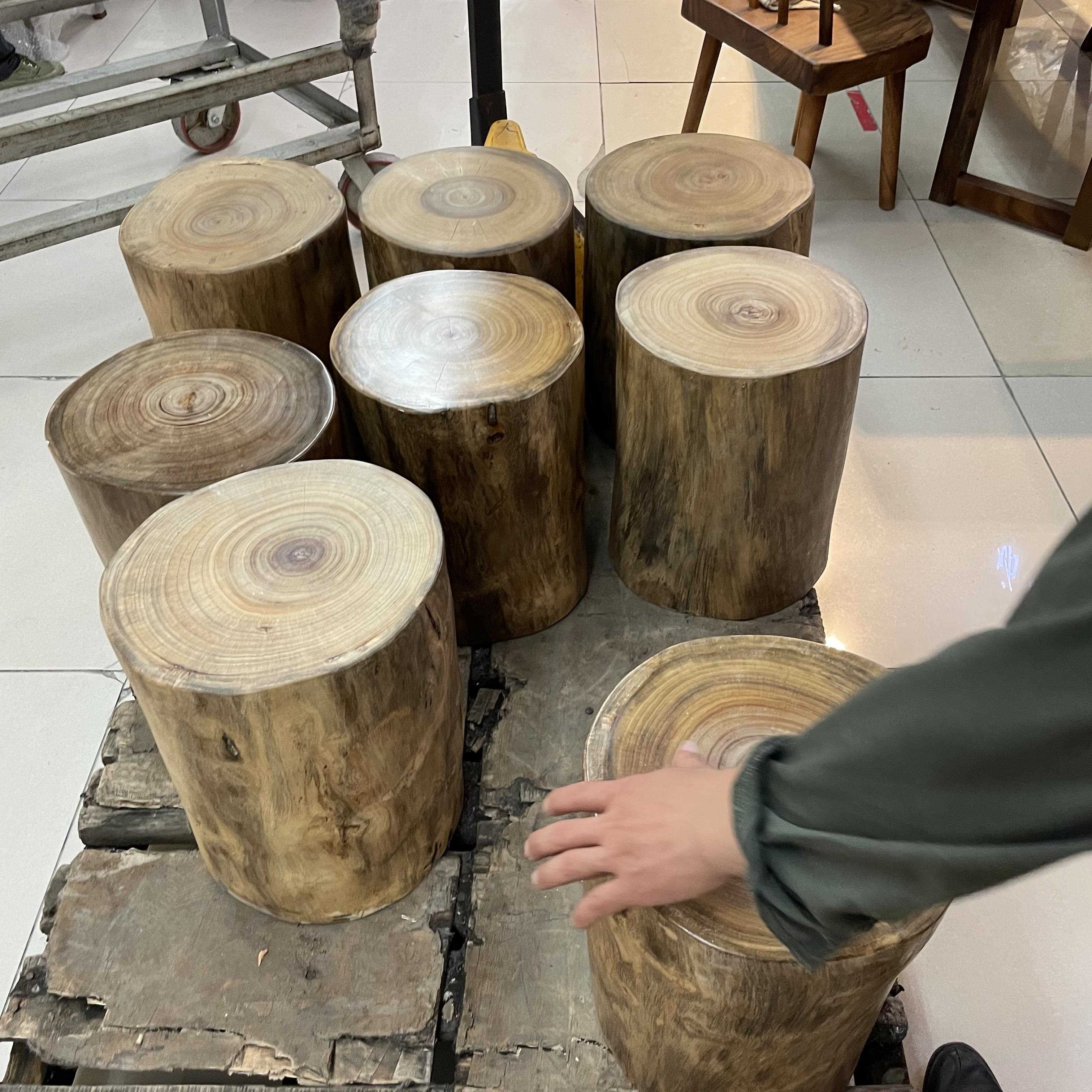 原木香樟木树墩树桩木桩凳雕坐子凳大花架根茶几实木URM底座墩子