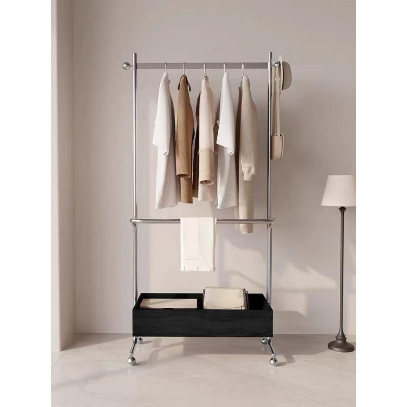 挂衣架落地卧室房间代物衣帽现架室内立HRC约式简可移动置架衣服