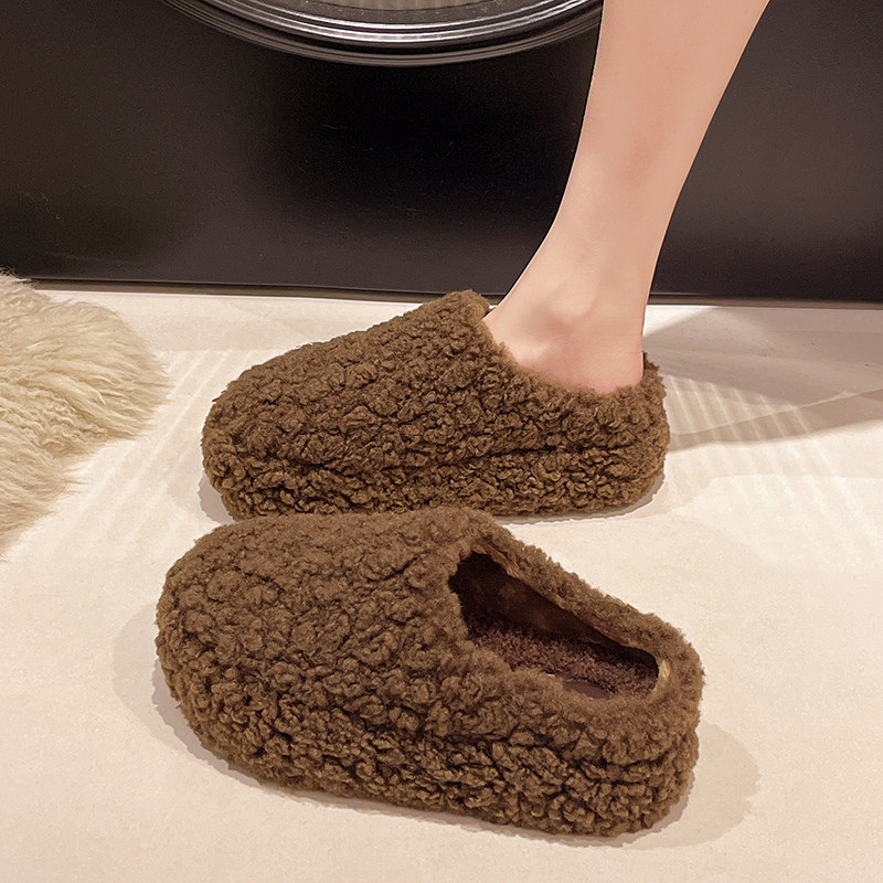 Mostarsea巨显腿长~松糕厚底包头毛毛拖鞋女外穿2025秋冬新款棉拖,女鞋,雨鞋,淘宝优惠券,粉丝福利购,淘宝优惠卷