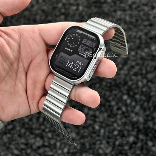 SosaBand金属磁吸扣一珠适用苹果S11手表带10Apple9Watch8ultra3i