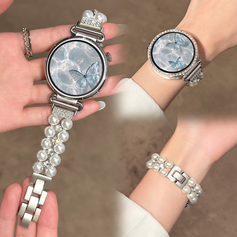 【人鱼姬珍珠】适用华为GT6手表gt5表带watch5表链watchgt4女士gt