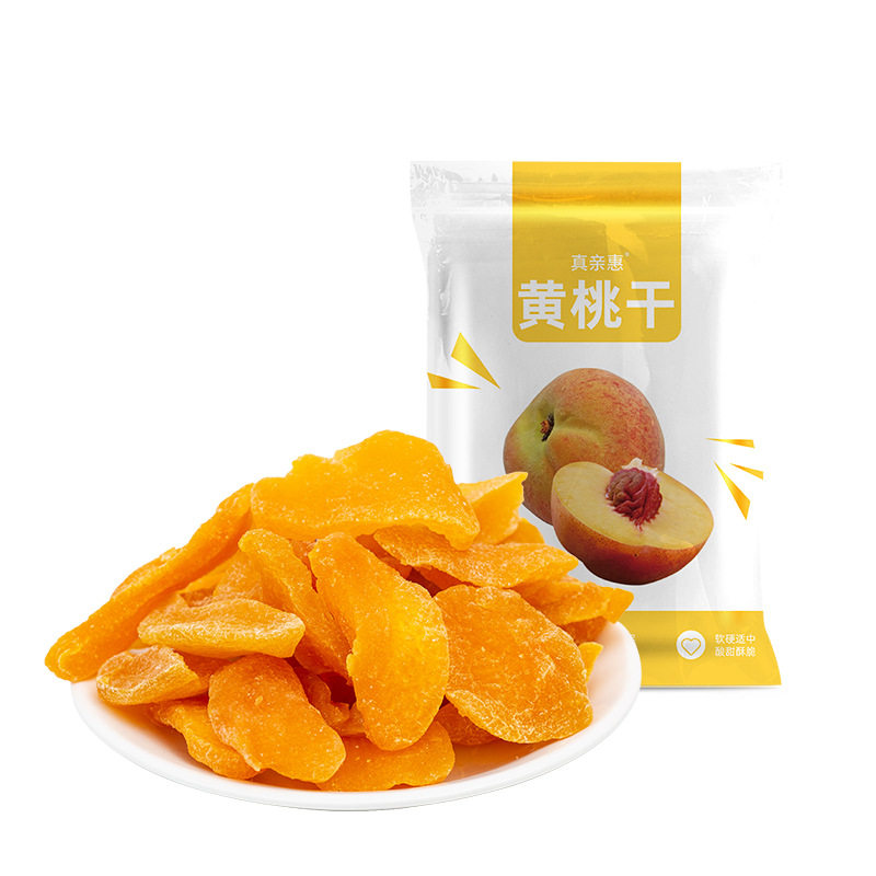 一级黄桃干桃脯桃肉干水果干果脯蜜饯黄桃干货500g休闲零食