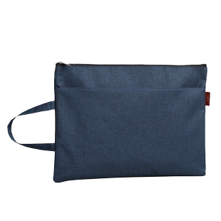 文件袋拉链式a4手提包加厚帆布防水文件收纳袋A4学生补习手提袋办公定制文件包双层资料袋孕妇资料产检档案袋