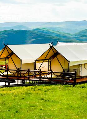 度假村营地型钢管支架防雨TYS-32空住宿帐大篷带卫生间民宿帐篷赏