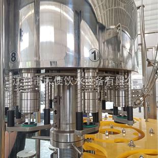 三合果饮料汁灌装机玻璃瓶含气果汁灌动装设备 玻璃瓶全810自灌一