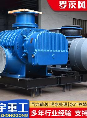 厂家供QIS水应罗茨风机氧 鱼增气力输送低噪音污处理罗茨塘风机
