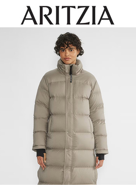 加拿大正品Aritzia The Super puff羽绒服长款过膝白鹅绒外套女冬