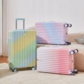 渐变色行李箱高颜值女20寸旅行拉杆箱男24学生登机密码 箱结实抗摔