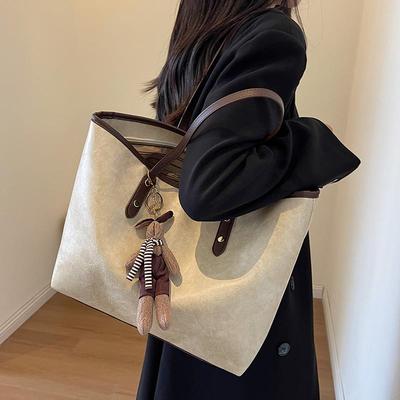 大容量包包女士2024新款大学生上课单肩包托特包小个子早八通勤包