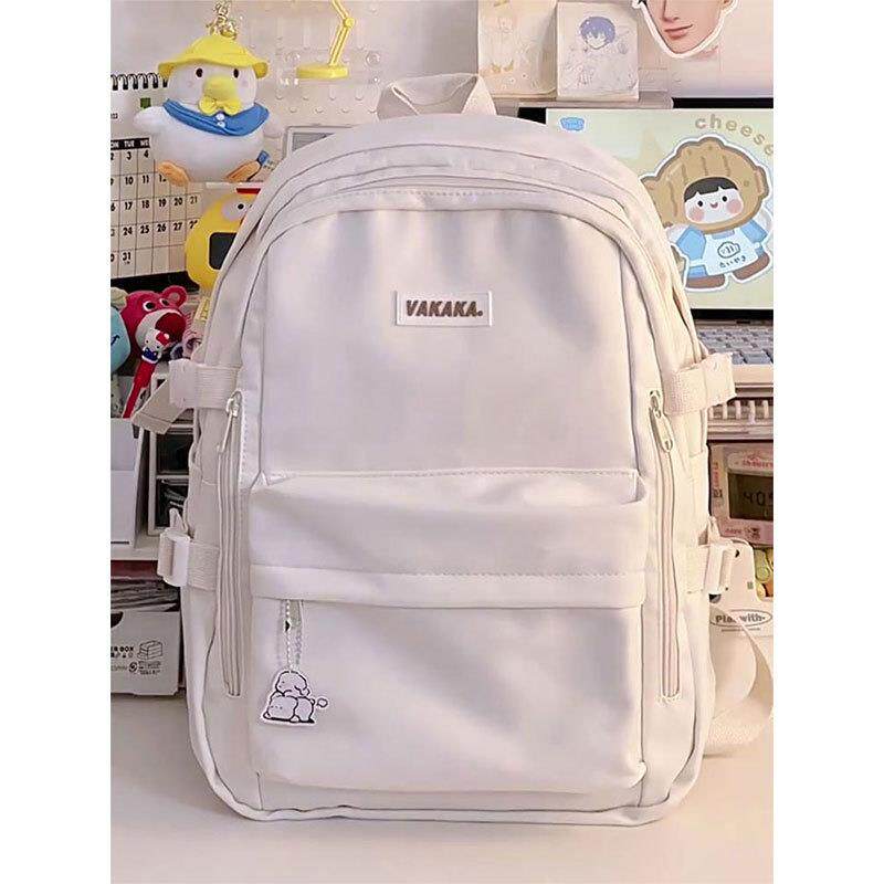 简约高中双肩包女生中学生初中生书包小学大容量减负护脊儿童背包