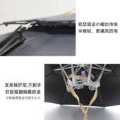 头戴式 黑胶折叠雨伞帽采茶渔具斗笠帽伞 钓鱼伞户外防晒遮阳伞新款