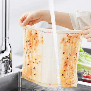 达福芮厨房洗碗布懒人抹布家务清洁百洁布刷锅碗巾吸水擦桌子5条