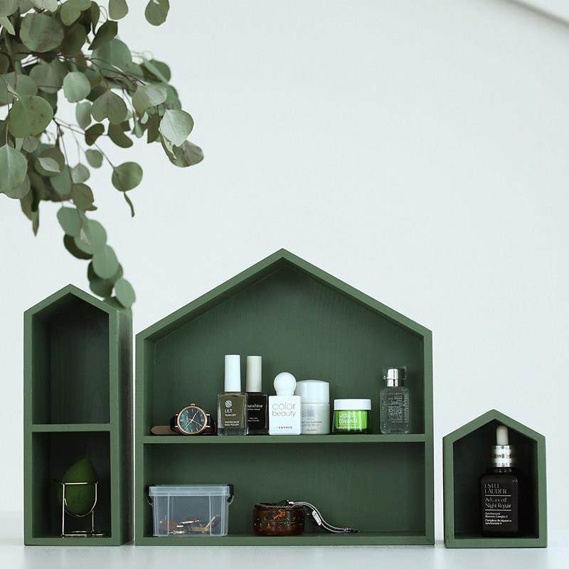 莫兰迪色桌面收纳盒 ins风房子造型收纳架 样板间玄关收纳盘摆件,收纳整理,桌面收纳盒,淘宝优惠券,粉丝福利购,淘宝优惠卷