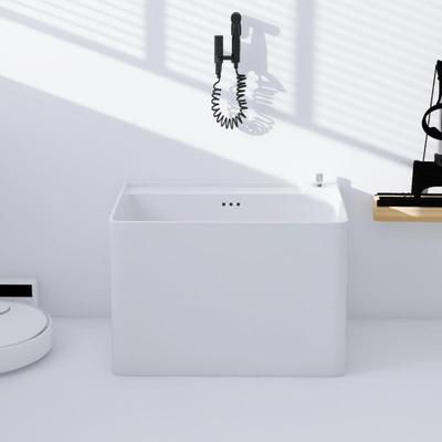 陶瓷家用阳台拖把池大号卫生间拖布池落地式户外墩布水池洗拖地盆