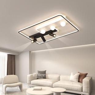 简约现代大气创意家用led带射灯大厅大灯主灯卧室灯具 客厅吸顶灯